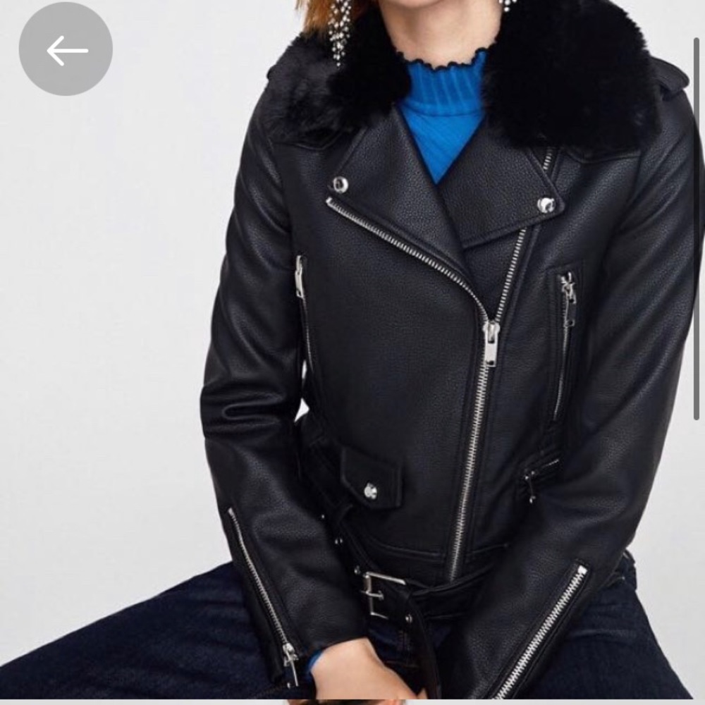 Zara Faux Leather Jacket